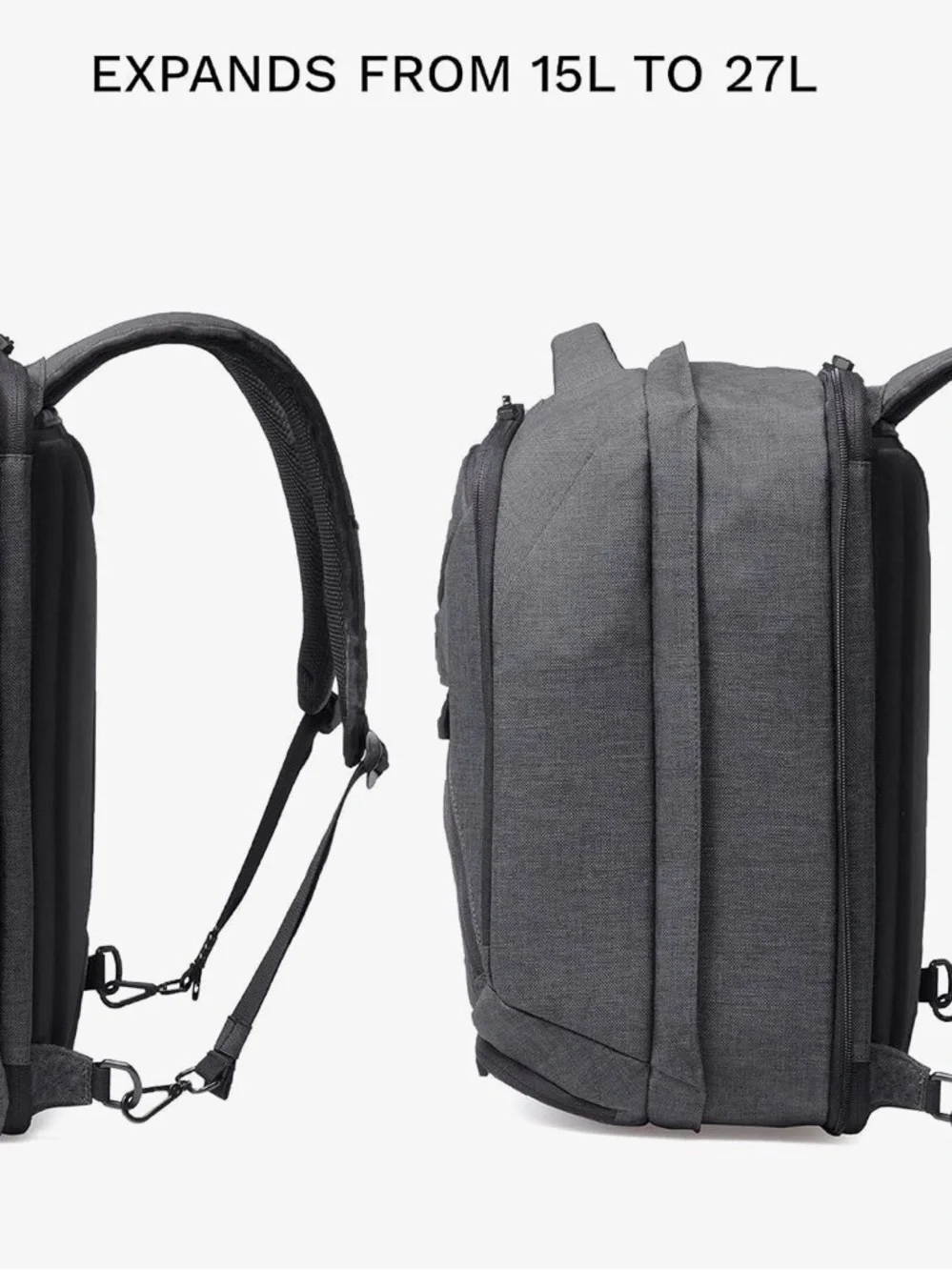 Knack Series 1 Laptop Backpack Carry-On, TSA Approved, Expandable Travel